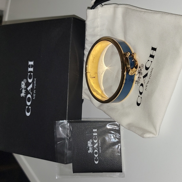 Coach C Hinged Bangle Bracelet - Picture 2 of 5